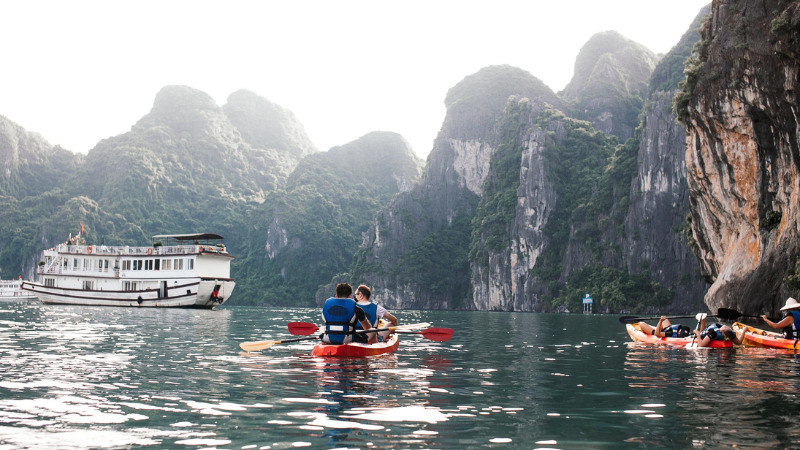 Australian traveler visiting Hanoi after getting visa Vietnam Australia