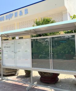 BẢNG TIN GHIM NỈ CÓ MÁI CHE NGOÀI TRỜI