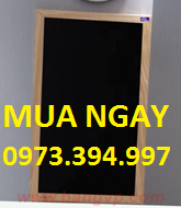 Bảng đen menu khung gỗ treo tường Star Bow 50x70