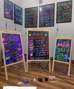 Bảng led dạ quang , bảng led huỳnh quang , bảng đen menu tại hà nam