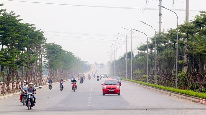 Tuyến đường trục phía Nam kết nối KĐT Thanh Hà với khu vực trung tâm đã hoàn thành