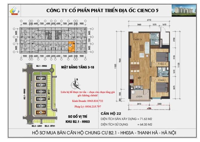 chung cư thanh hà b2.1hh03a căn số 22
