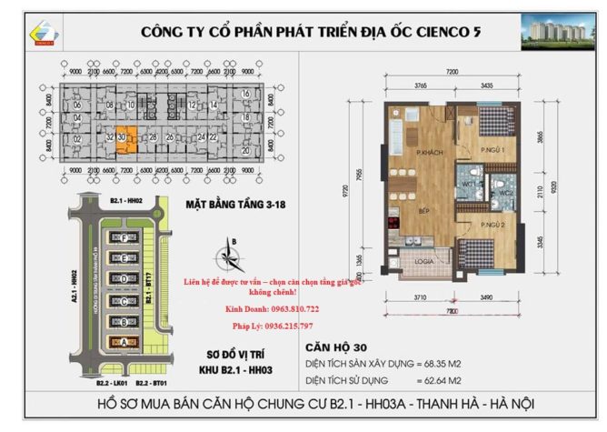 chung cư thanh hà b2.1hh03a căn số 30