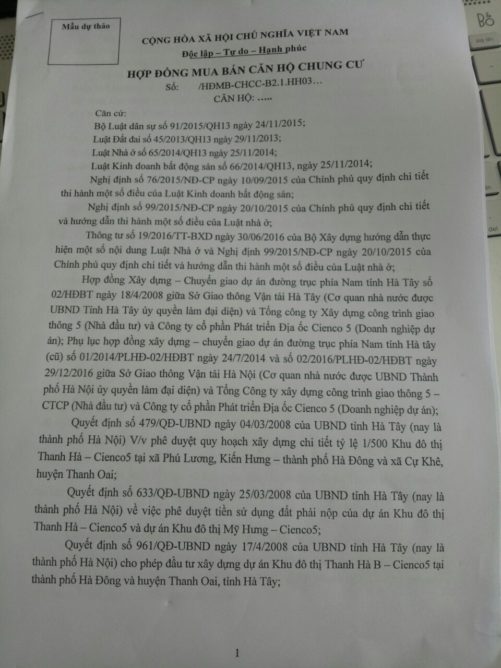 hợp đồng mua bán căn hộ chung cư thanh ha 01
