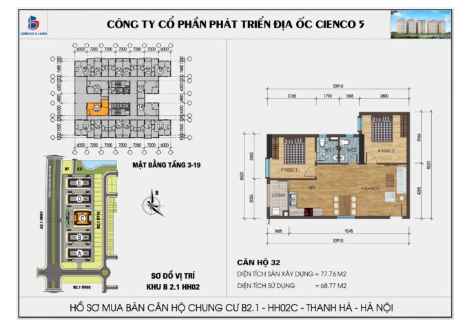 thiet ke can ho 32 chung cu b2 1 hh02c thanh ha
