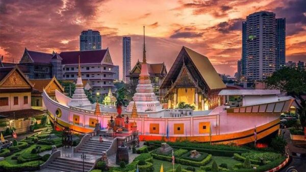 HÀ NỘI - BANGKOK - PATTAYA - BUFFET 86 TẦNG 5N4Đ 22 Chua Thuyen Wat Yannawa