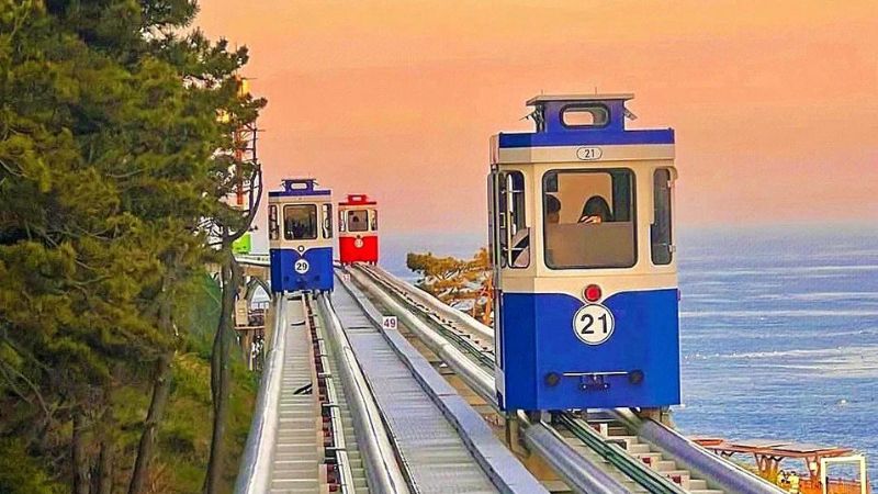 THƯỞNG NGOẠN MÙA THU HÀN QUỐC: HÀ NỘI - BUSAN - SEOUL - NAMI - HANOK BUKCHON - KYUNG HEE UNIVERSITY 6N5Đ 7 Haeundae Blues line train