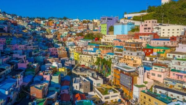THƯỞNG NGOẠN MÙA THU HÀN QUỐC: HÀ NỘI - BUSAN - SEOUL - NAMI - HANOK BUKCHON - KYUNG HEE UNIVERSITY 6N5Đ 21 Lang van hoa Gamcheon