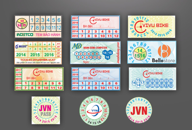 Decal vỡ bảo hành