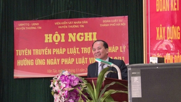 Đoàn Luật sư TP. Hà Nội phối hợp cùng VKSND huyện và UBND huyện Thường Tín tổ chức tuyên truyền pháp luật và trợ giúp pháp lý cho nhân dân 3 6371f4d1d24da