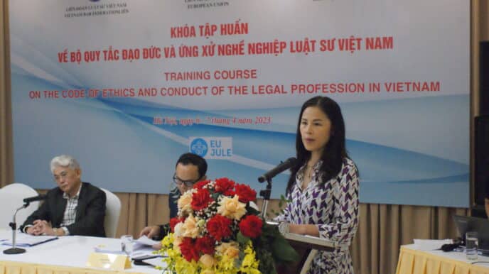 KHÓA TẬP HUẤN VỀ BỘ QUY TẮC ĐẠO ĐỨC VÀ ỨNG XỬ NGHỀ NGHIỆP LUẬT SƯ VIỆT NAM 3 3
