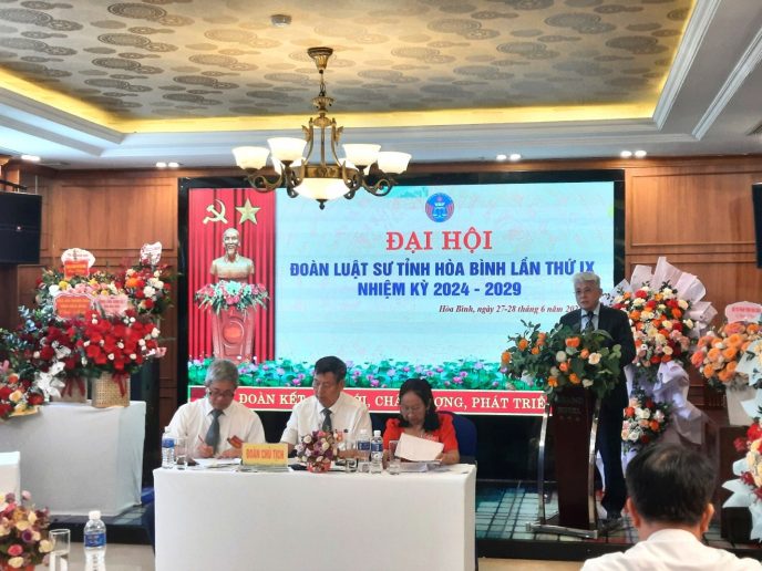 ĐOÀN LUẬT SƯ TỈNH HÒA BÌNH TỔ CHỨC THÀNH CÔNG ĐẠI HỘI NHIỆM KỲ IX (2024-2029) 4 4 4