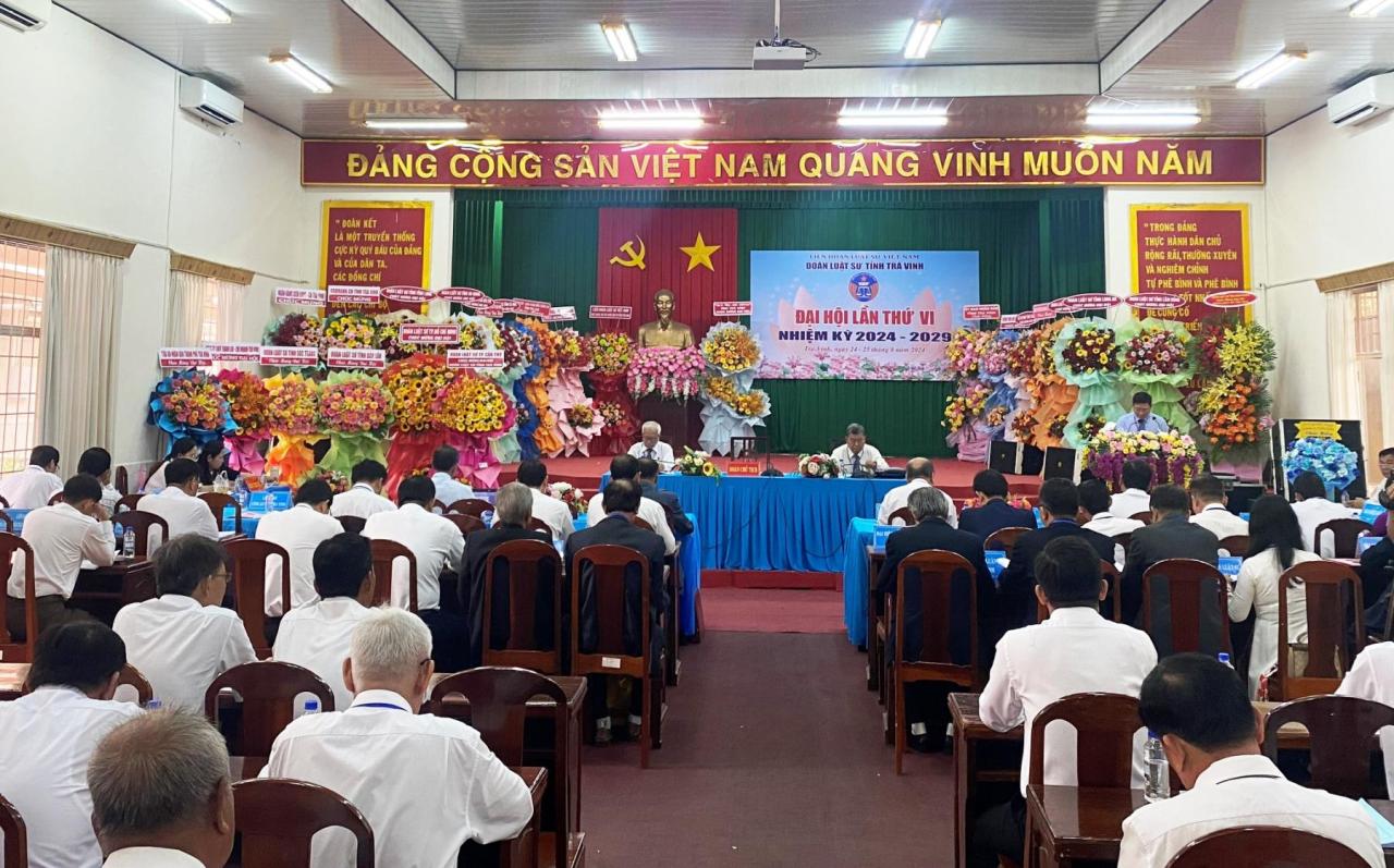 Đoàn Luật sư tỉnh Trà Vinh tổ chức thành công Đại hội nhiệm kỳ VI (2024-2029) 1 1. Quang canh Dai Hoi toan the Nhiem ky VII 2024 20291 1