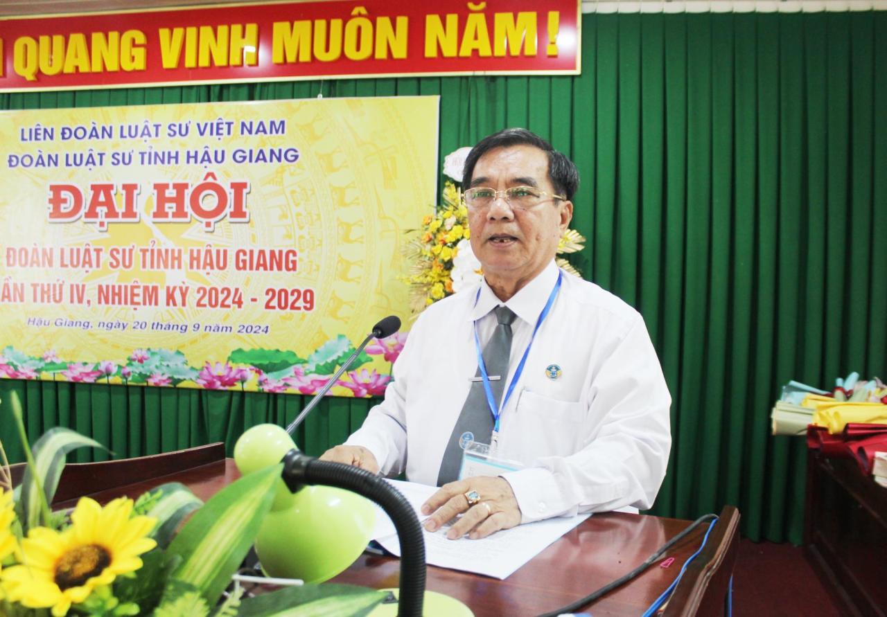 Đoàn Luật sư tỉnh Hậu Giang tổ chức thành công Đại hội nhiệm kỳ IV (2024-2029) 3 IMG 69621