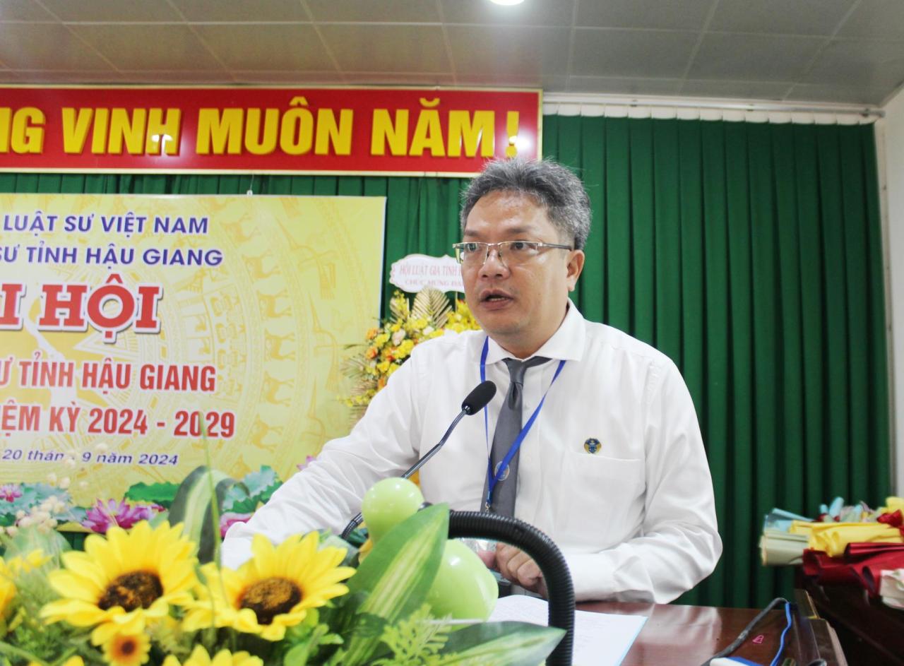 Đoàn Luật sư tỉnh Hậu Giang tổ chức thành công Đại hội nhiệm kỳ IV (2024-2029) 5 IMG 70261