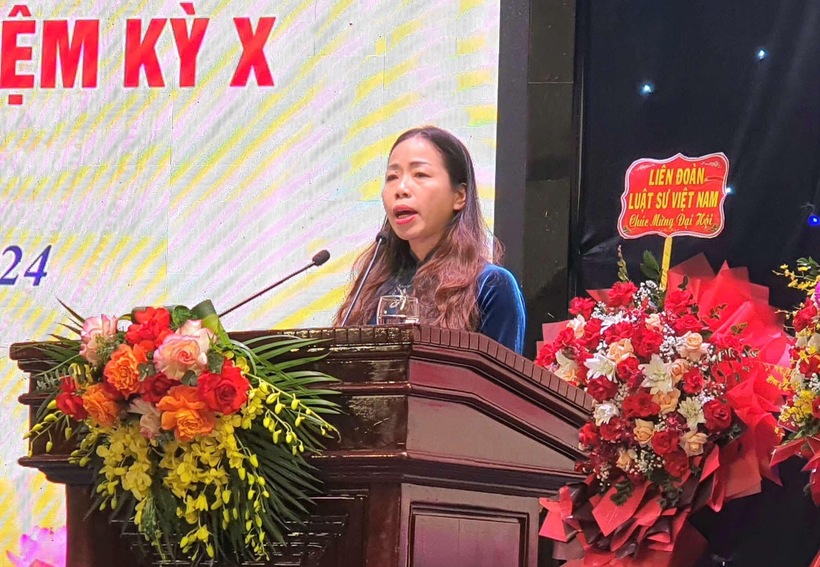 Bà Đặng Kim Hoa, Phó Cục trưởng Cục Bổ trợ tư pháp, Bộ Tư pháp.