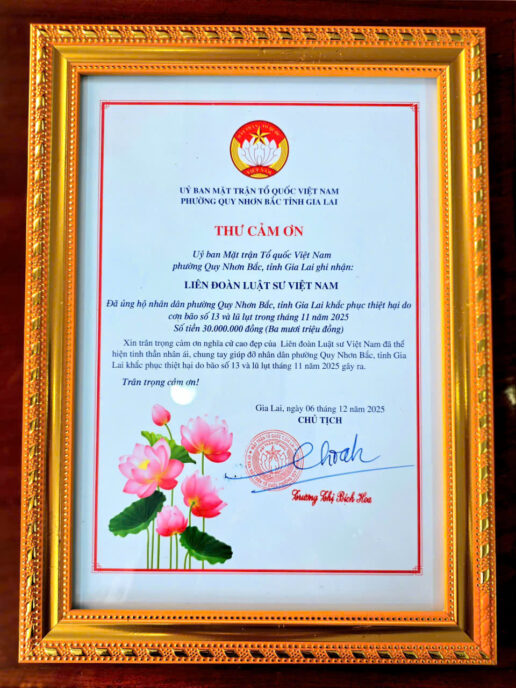 Đoàn Luật sư tỉnh Gia Lai đã tổ chức trao hỗ trợ cho các hộ gia đình tại địa phương chịu ảnh hưởng nghiêm trọng sau thiên tai 9 9