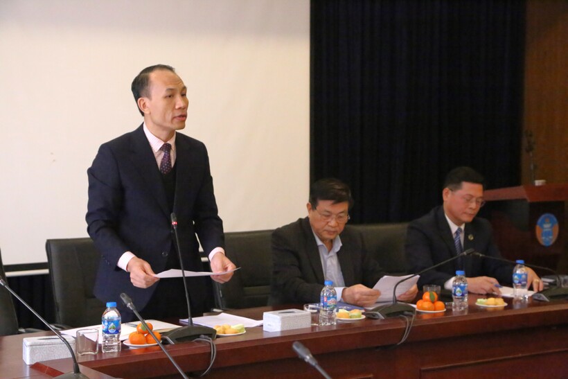 Phó Chủ tịch Liên đoàn Luật sư Việt Nam Nguyễn Hải Nam được giới thiệu ứng cử đại biểu Quốc hội khóa XVI 3 Luật sư Nguyễn Xuân Anh, Chánh Văn phòng Liên đoàn Luật sư Việt Nam phát biểu tại Hội nghị.