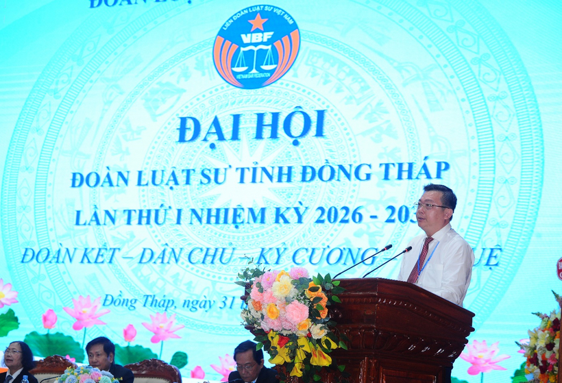 Ông Phan Văn Thương phát biểu.