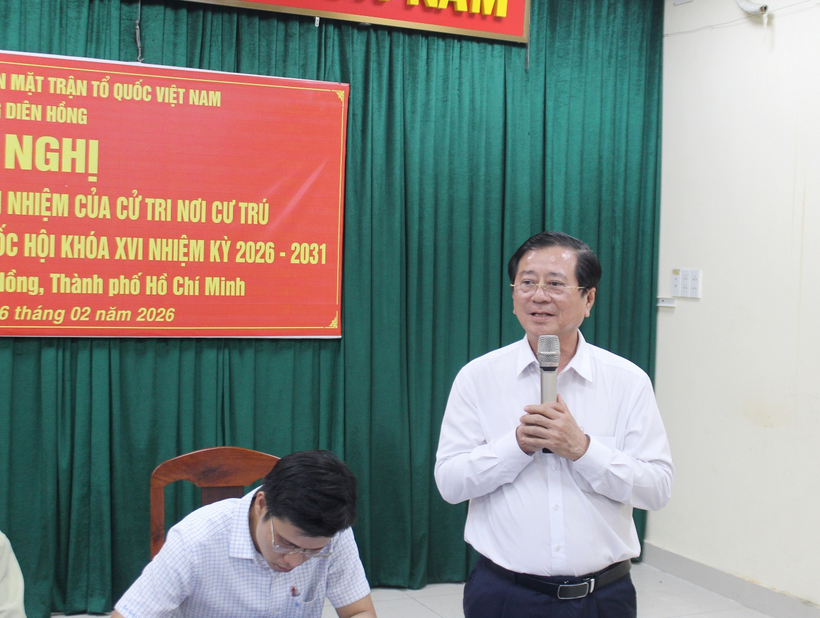 Luật sư Hà Hải - Ủy viên Ban Thường vụ Liên đoàn Luật sư Việt Nam được giới thiệu ứng cử Đại biểu Quốc hội Khóa XVI 2 Luật sư Nguyễn Văn Hậu phát biểu tại Hội nghị.
