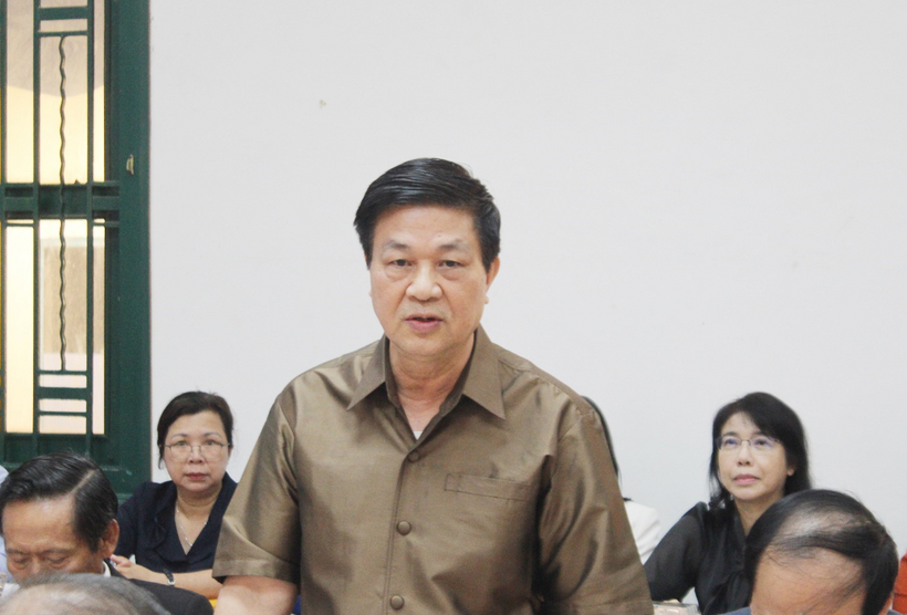 Thường trực Liên đoàn Luật sư Việt Nam thăm và làm việc với Ban Chủ nhiệm Đoàn Luật sư TP. Hồ Chí Minh 1 LS. TS Đỗ Ngọc Thịnh phát biểu.