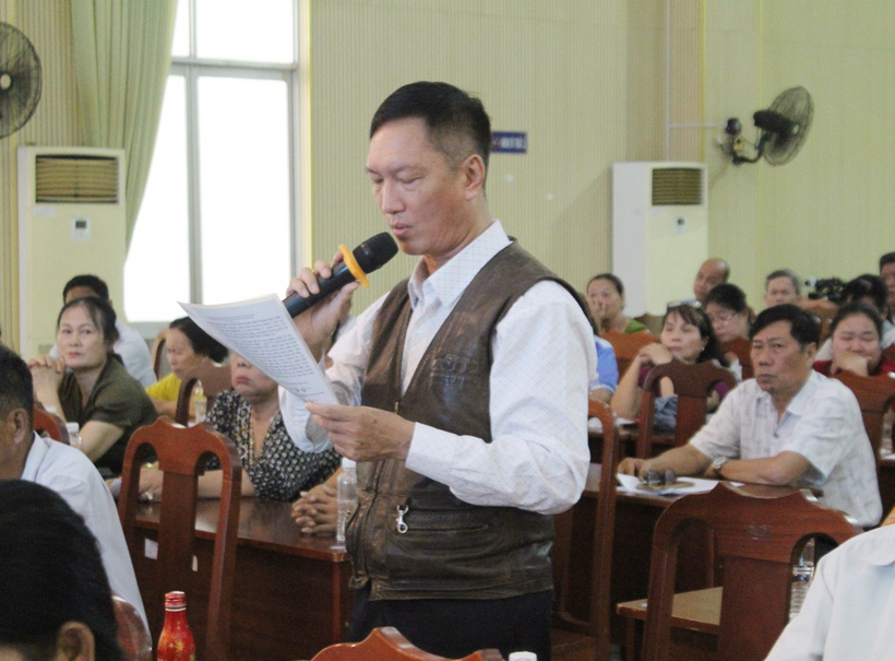 Cam kết của Luật sư Hà Hải trước cử tri 5 Cử tri Mai Thanh Hà, khu phố 6, phường Tân Tạo bày tỏ thống nhất với chương trình hành động của các ứng cử viên.