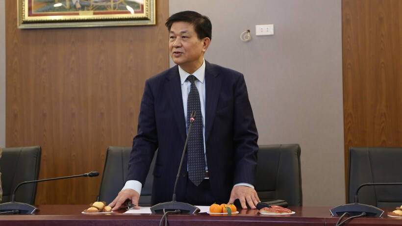 Tiến sĩ, Luật sư Đỗ Ngọc Thịnh, Bí thư Chi bộ Liên đoàn Luật sư Việt Nam phát biểu tại buổi Lễ