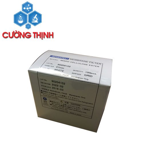Màng Lọc Vi Sinh MCE 47mm, Cỡ Lỗ Lọc 0.45um, Tiệt Trùng (Advantec - Nhật Bản) 2 Màng lọc vi sinh MCE 47mm, cỡ lỗ lọc 0.45um
