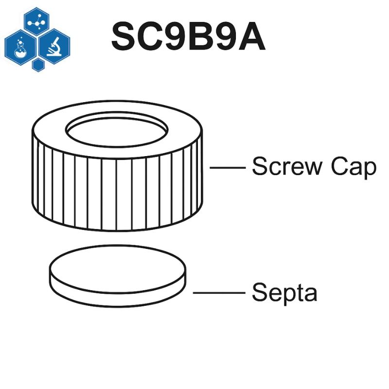 Nắp vặn và SEPTA 9MM - SC9B9A (Finetech - Đài Loan) 2 Sơ đồ cấu tạo Nắp vặn và SEPTA 9MM - SC9B9A