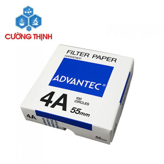 Giấy lọc định tính số 4A đường kính 55mm 2 Giấy lọc định tính số 4A đường kính 55mm