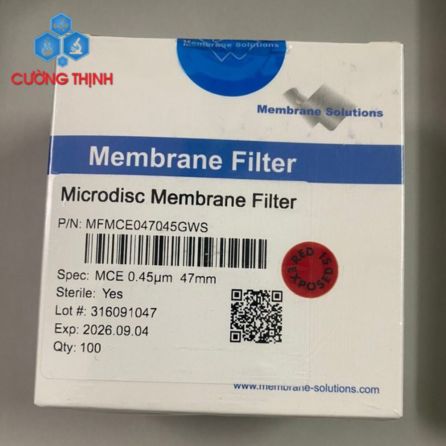 Màng lọc vi sinh cỡ lỗ 0.45um đường kính 47mm (Membrane-solutions)