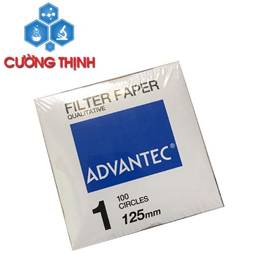 Giấy Lọc Định Tính Số 1 Đường Kính 125mm Lỗ Lọc 6µm (Advantec - Nhật Bản)