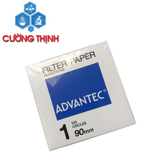 Giấy Lọc Định Tính Số 1 Lỗ Lọc 6µm Đường Kính 90mm (Advantec - Nhật Bản)