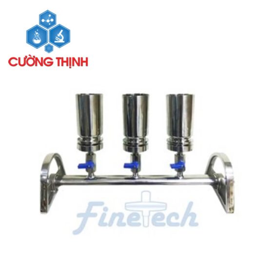 Bộ lọc chân không bằng thép không gỉ 3 nhánh loại B SS-0365 (Finetech - Đài Loan)