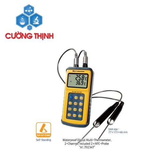 Máy đo nhiệt 2 kênh chống thấm A1.T9234T (Daihan - Hàn Quốc)