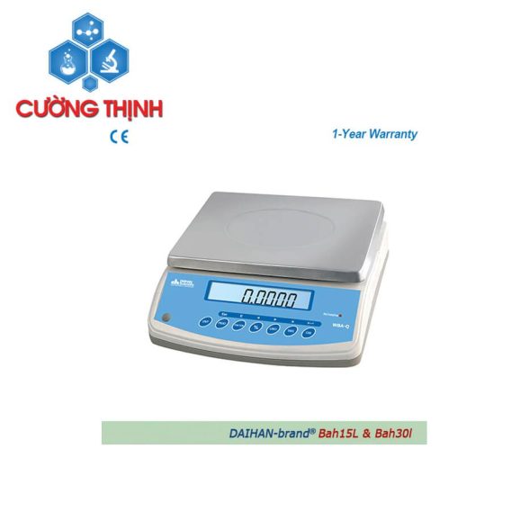 Cân kỹ thuật Bah15L khoảng cân từ 10g đến 15kg (Daihan - Hàn Quốc)