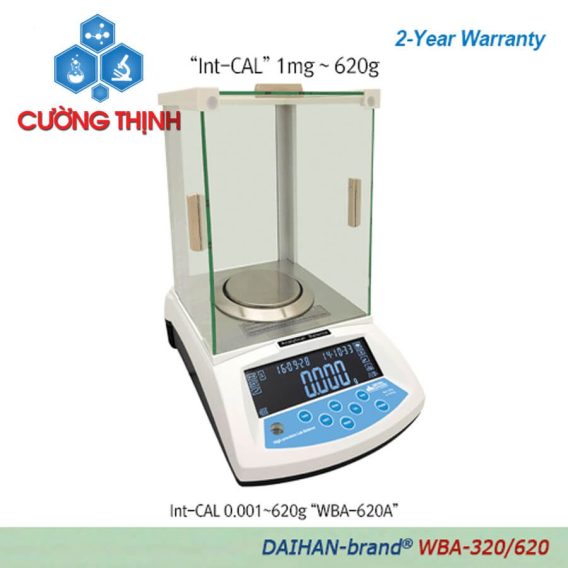 Cân phân tích WBA-620A hiệu chuẩn nội (Daihan - Hàn Quốc)