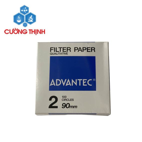 Giấy lọc định tính số 2 đường kính 90mm (Advantec – Nhật Bản)