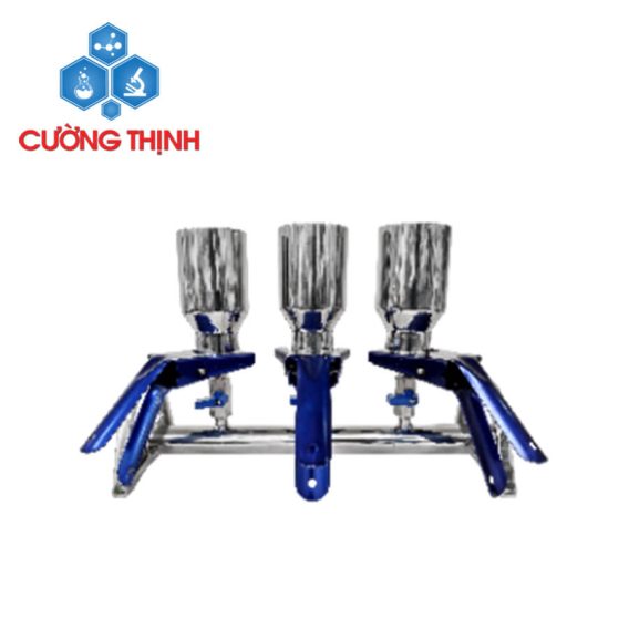 Phễu lọc chân không bằng thép không gỉ 3 nhánh (Finetech - Đài Loan)