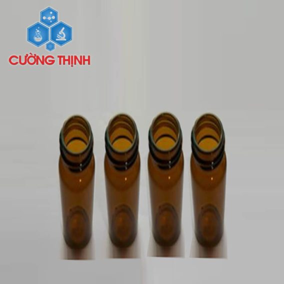 Chai vial thủy tinh V20B, màu hổ phách 20ml không nắp (Finetech - Đài Loan)