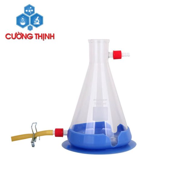 Bình Thủy Tinh 1000ml Có Nhánh Cho Bộ Lọc Chân Không (Rocker - Đài Loan)