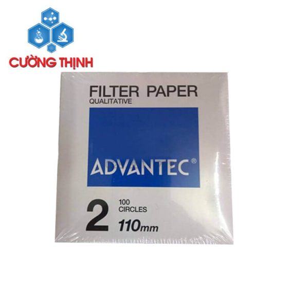 Giấy lọc định tính số 2 đường kính 110mm (Advantec - Nhật Bản)