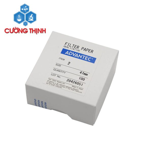 Giấy lọc định tính số 2 đường kính 47mm (Advantec - Nhật Bản)