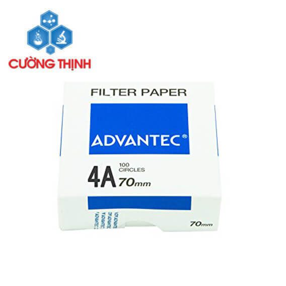 Giấy lọc định tính số 4A đường kính 70mm 1 Giấy lọc định tính số 4A đường kính 70mm