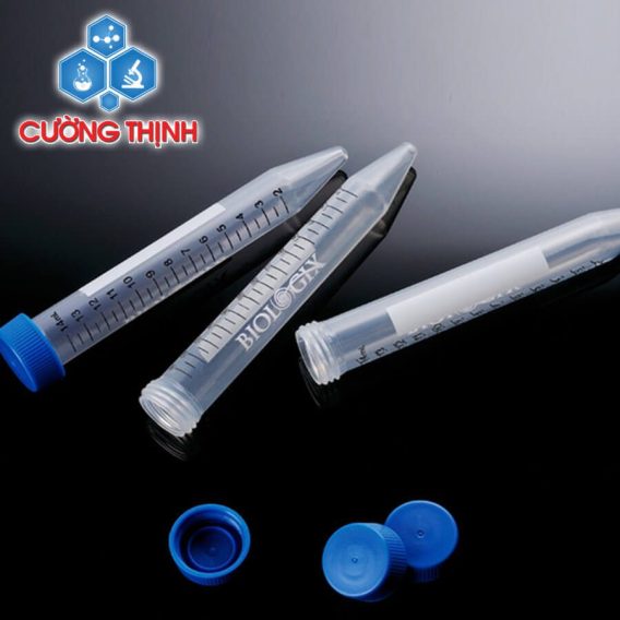 Ống falcon 15 ml nắp vặn kín, không tiệt trùng (Biologix - Mỹ)