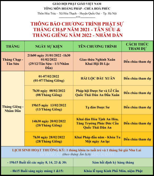 LICH KHOA TU