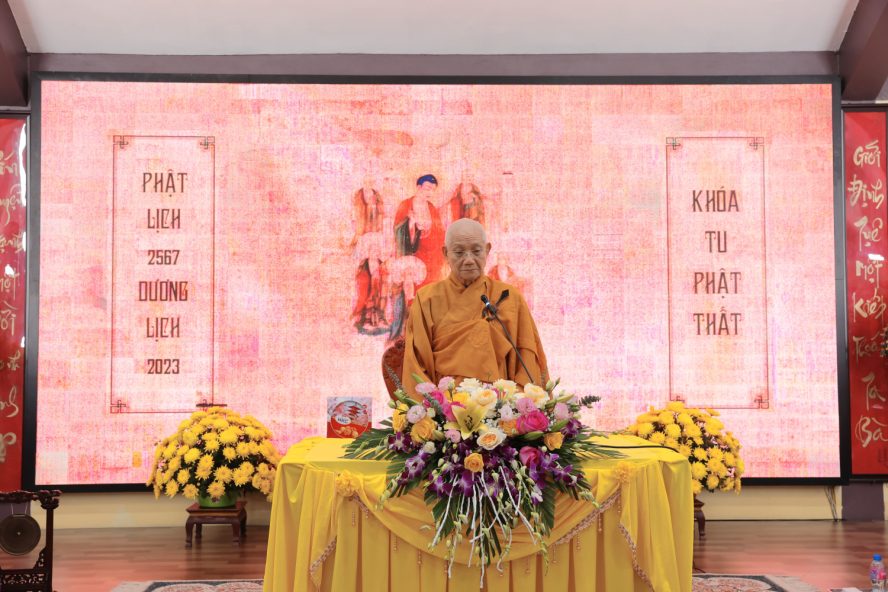 HÒA THƯỢNG TUYÊN LUẬT SƯ THƯỢNG MINH HẠ THÔNG QUANG LÂM THUYẾT GIẢNG TẠI TÙNG LÂM HÒA PHÚC 17 15 2