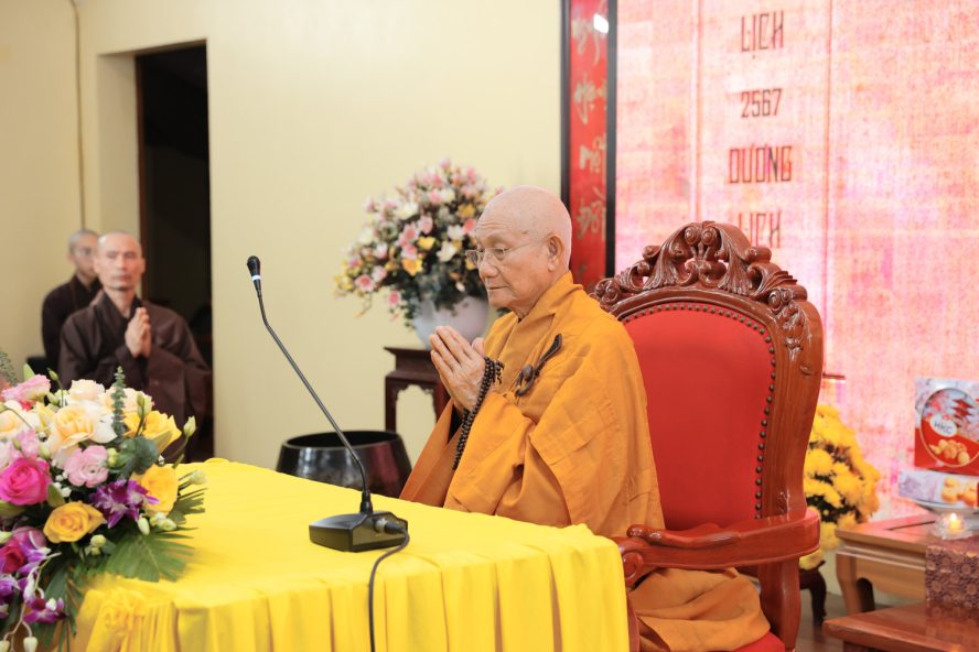HÒA THƯỢNG TUYÊN LUẬT SƯ THƯỢNG MINH HẠ THÔNG QUANG LÂM THUYẾT GIẢNG TẠI TÙNG LÂM HÒA PHÚC 64 7 10