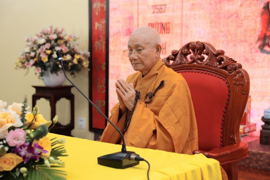 HÒA THƯỢNG TUYÊN LUẬT SƯ THƯỢNG MINH HẠ THÔNG QUANG LÂM THUYẾT GIẢNG TẠI TÙNG LÂM HÒA PHÚC 65 8 10