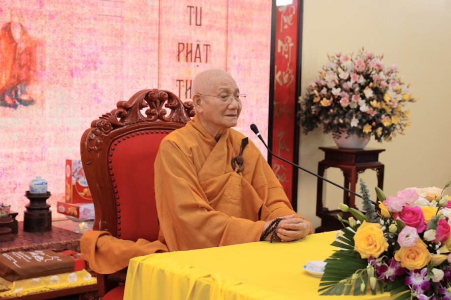HÒA THƯỢNG TUYÊN LUẬT SƯ THƯỢNG MINH HẠ THÔNG QUANG LÂM THUYẾT GIẢNG TẠI TÙNG LÂM HÒA PHÚC 32 9 3